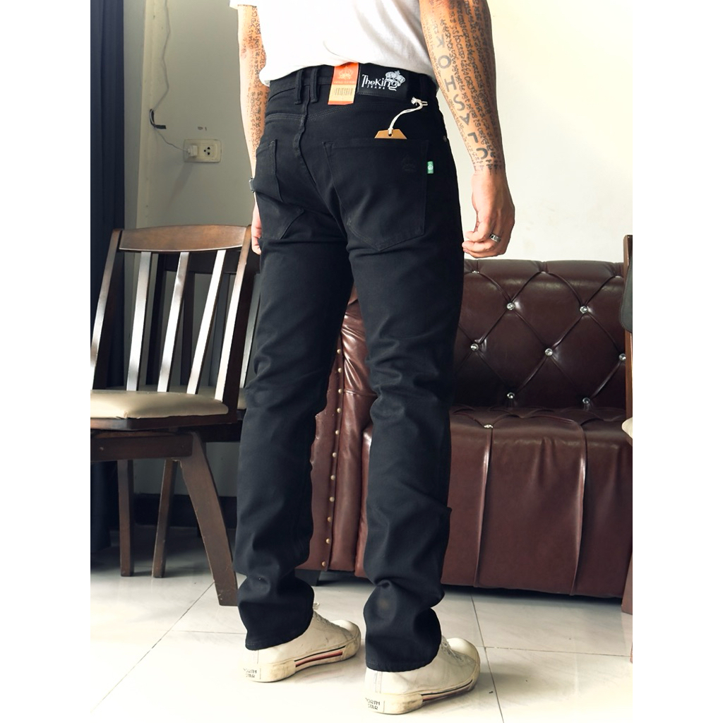 👖The King Super Black 16oz. กระบอกเล็ก ผ้ายืด
