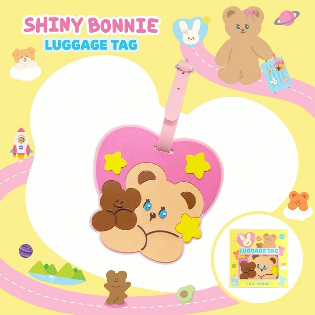 พร้อมส่ง💗พวงกุญแจห้อยกระเป๋าเดินทาง Hej bonnie ของใหม่