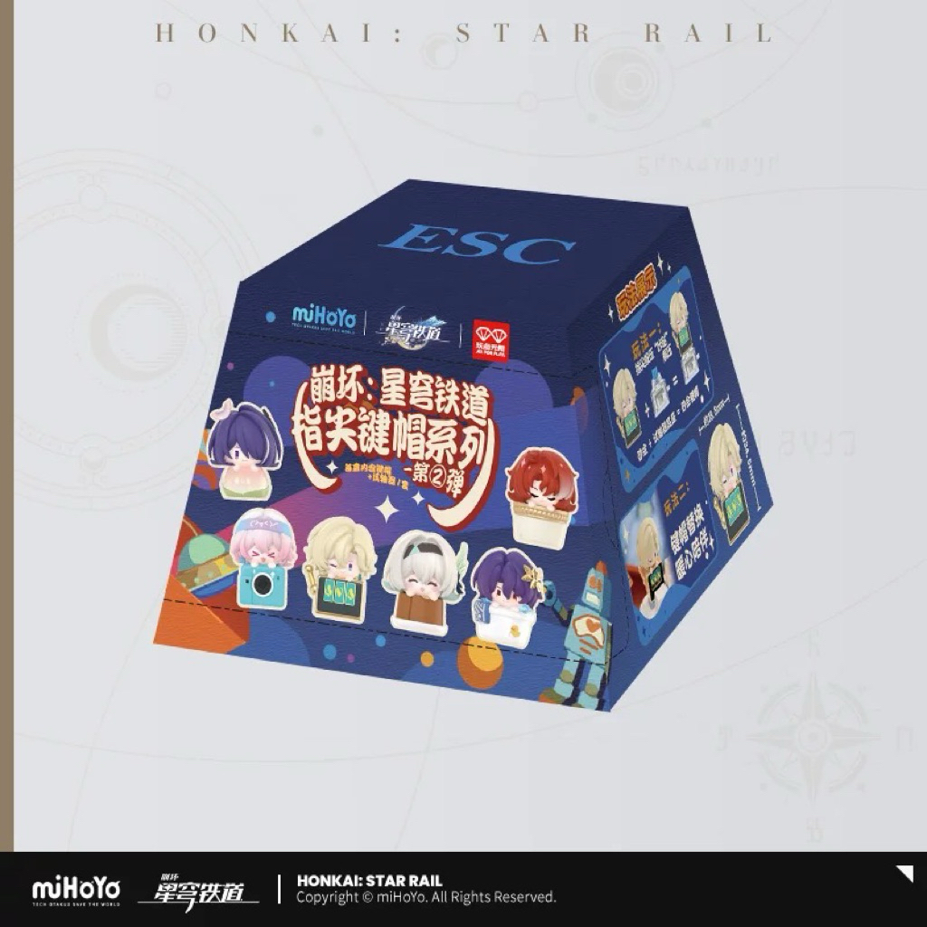[สุ่ม] Mihoyo Honkai Star Rail Official คีย์แคป Keycap Vol.1/2 Firefly Aventurine Kafka ลิขสิทธิ์แท้