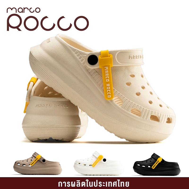 Marco Rocco รองเท้าแตะแฟชั่นผู้หญิง EVA นุ่มใส่สบายเท้า กันลื่น ระบายอากาศดี รอง