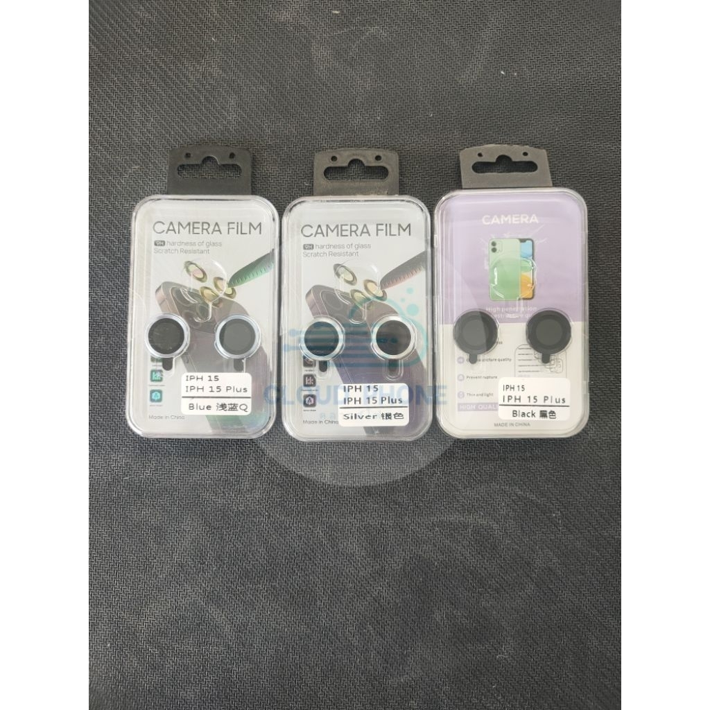 ฟิล์มป้องกันเลนส์กล้องสำหรับ iPhone 15/15Plus