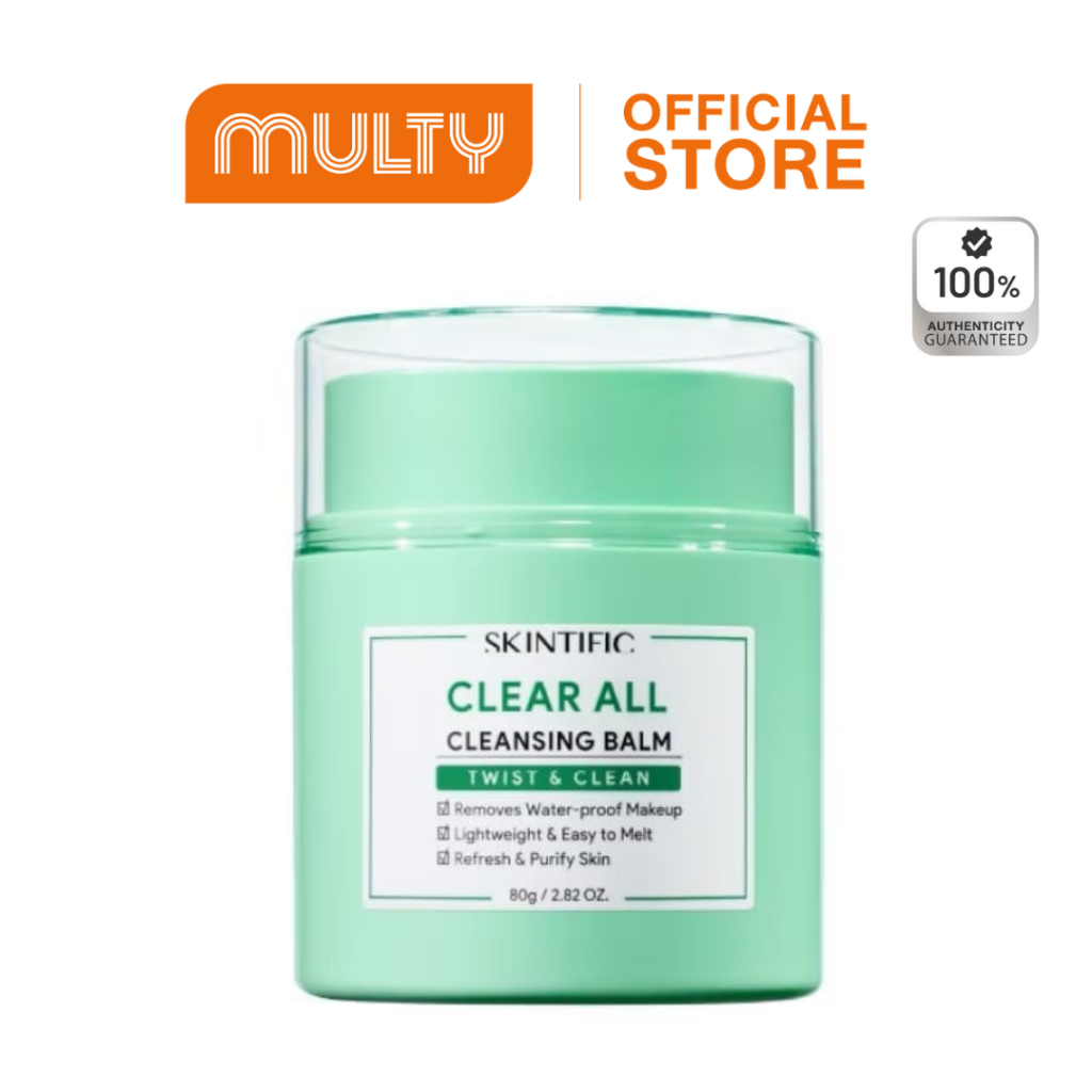 Skintific Clear All Cleansing Balm 80 g.ไม่ระคายเคือง อ่อนโยนต่อผิวหนัง สะดวก คล