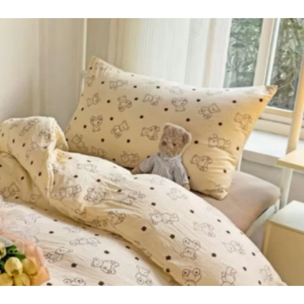 ปลอกหมอนหนุนลายน่ารักๆ มินิมอล ใบใหญ่ ผ้า นุ่มผ้า cotton super soft thumbnail 6