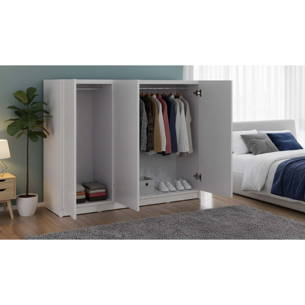 ราคาพิเศษ Hawa 90 Furniture ตู้เสื้อผ้าเด็ก 3บาน soft close บานเปิดปิดนุ่มนวล​ 40*120*90​