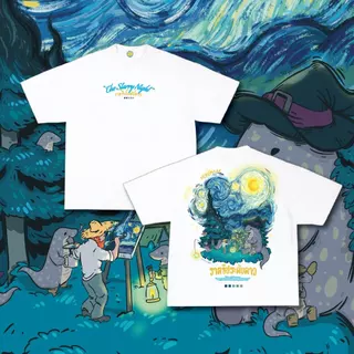 (พร้อมส่งเสื้อเฮีย) เสื้อ HEREMAAK THE STARRIENIGHT ผ้าCotton 100% ฟอกเฟดคนละตารางไซส์