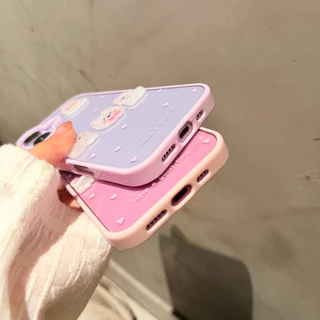 สำหรับ ไอโฟน i17 17air 17pro 17promax เคสใสอะคริลิค สกรีนลายการ์ตูน เคสรุ่น i13 promax i14 promax i15 i16 16promax