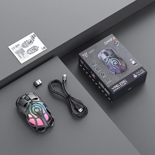 Onikuma DM02 Tri-Mode RGB Gaming Mouse เมาส์เกมมิ่ง โครงสร้าง Honeycomb น้ำหนักเบา