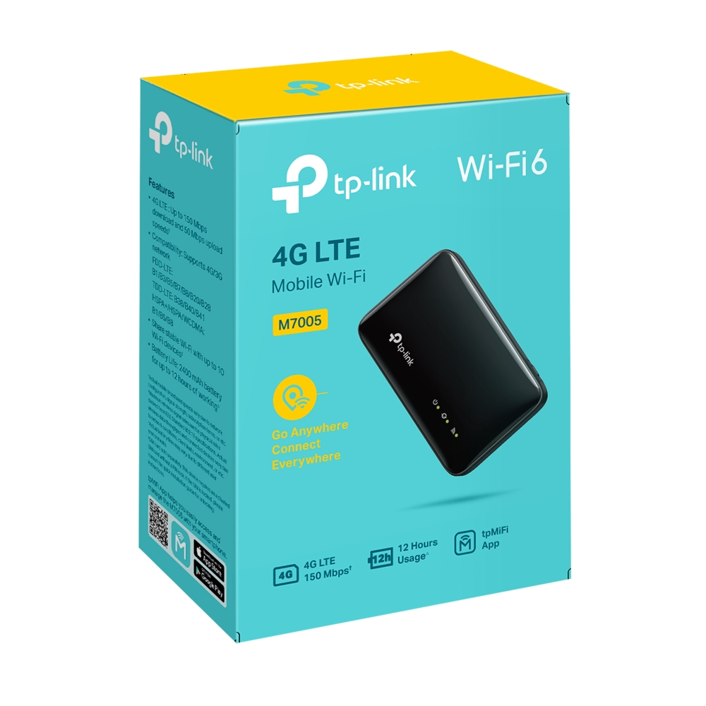 [ รุ่นใหม่ ] TP-Link M7005 4G LTE Mobile Wi-Fi พ็อคเก็ตไวไฟ พกพาไปได้ทุกที่ ใส่ซิมใช้งานได้เลย ประกันศูนย์ 1 ปี | Alot - รูปที่ 4