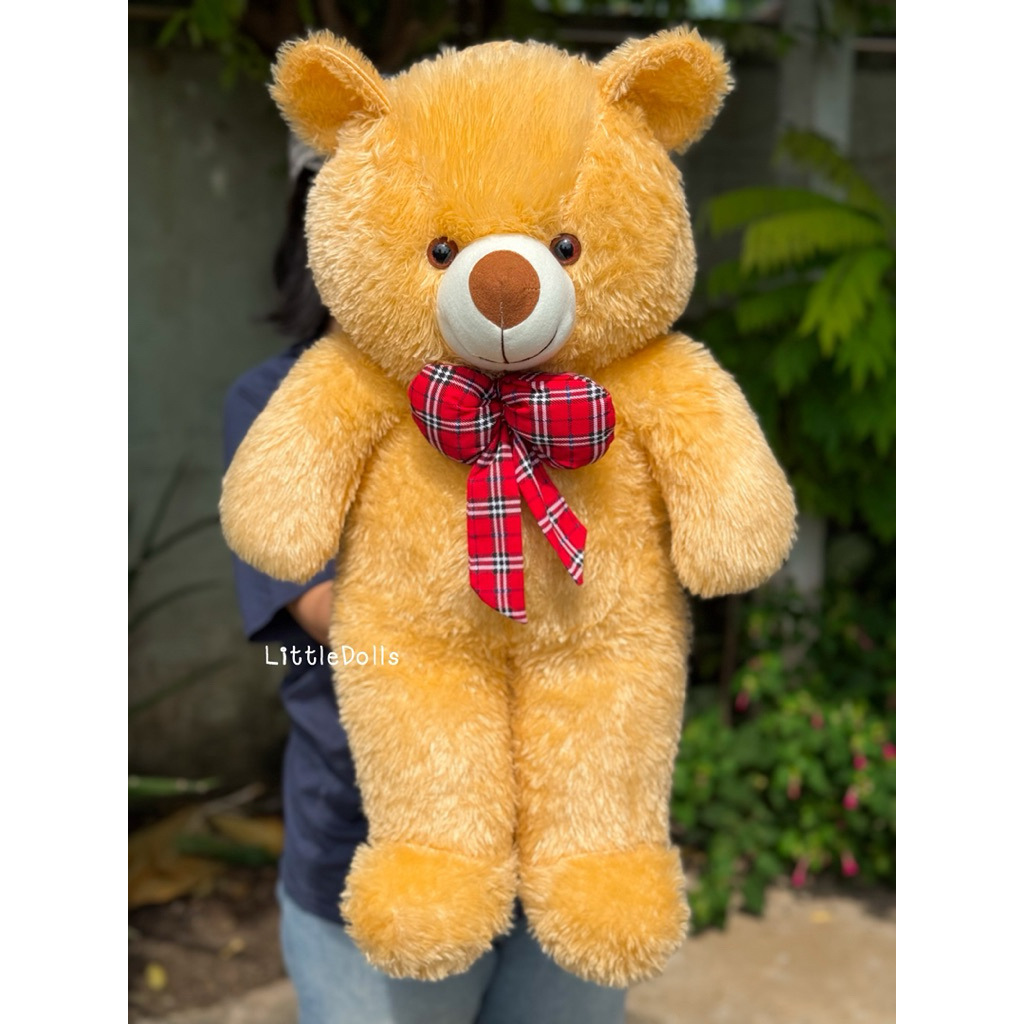 ตุ๊กตาหมีน้อยขนปุย โบว์สก็อตขนาด 65 cm. ตัวนุ่มขนนิ่มน่ารักน่ากอด(หมีไซส์กลาง) - รูปที่ 2