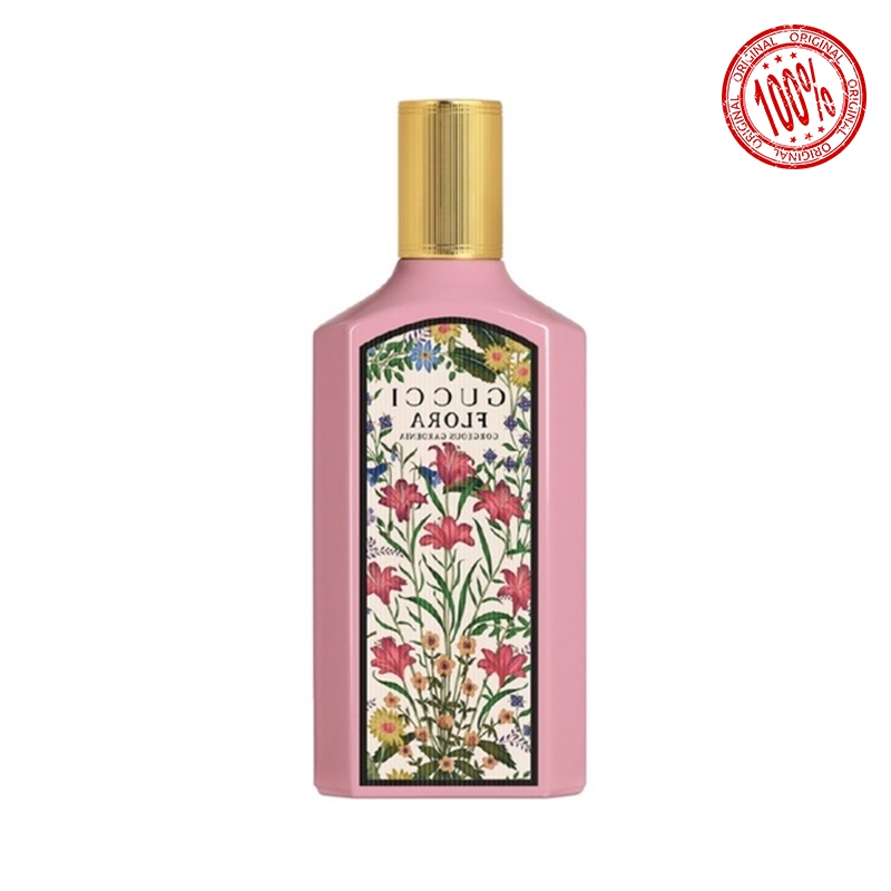 Guci Flora Gorgeous Gardenia Eau de Parfum 100ml For Women with Pear and Brown Sugar น้ำหอมผู้หญิง