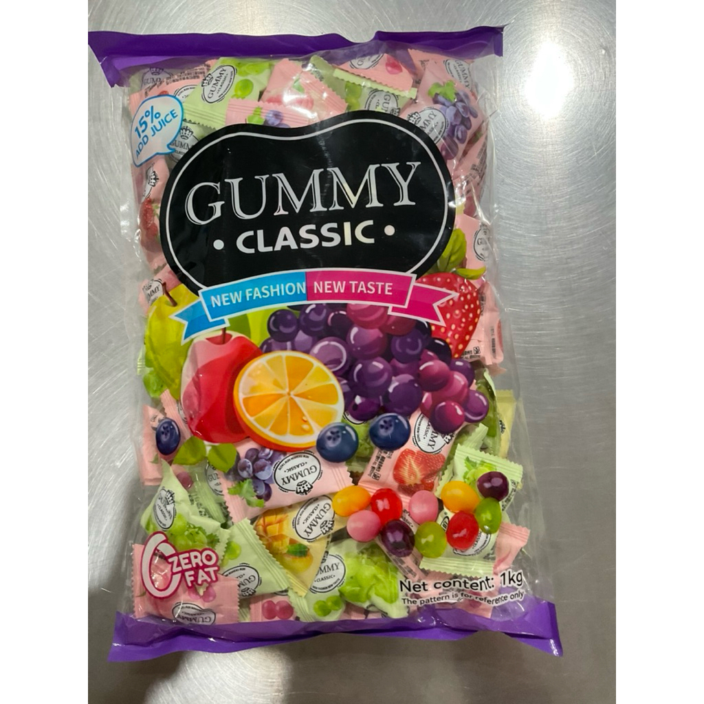 Gummy กัมมี่ผลไม้รวมรส 1 กิโลกรัม