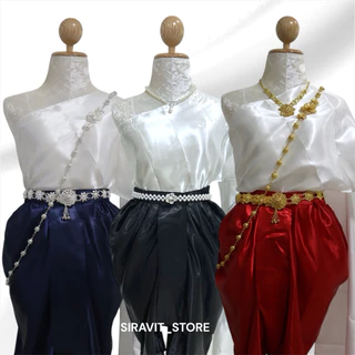 🔥เครื่องประดับชุดไทย เงินทอง สังวาลย์ เข็มขัด กำไล ตุ้มหู สร้อยคอ เซ็ตเครื่องประดับ