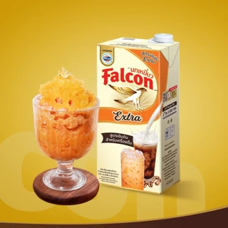 Falcon นกเหยี่ยวเอ็กซ์ตร้า ผลิตภัณฑ์นมสูตรเข้มข้น สำหรับเครื่องดื่ม 1ลิตร 12กล่อง (ยกลัง)