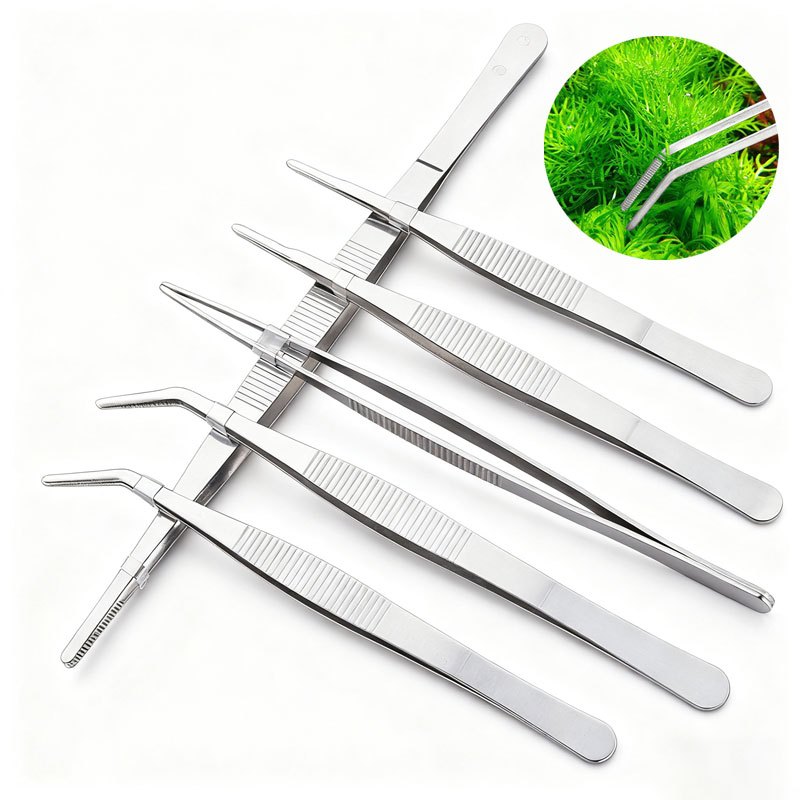 ฟอร์เซป forceps ปากคีบยาว 12-30cm แหนบยาว ฟอเซปสเเตนเลส ตกแต่งตู้ปลา ให้อาหารสัตว์