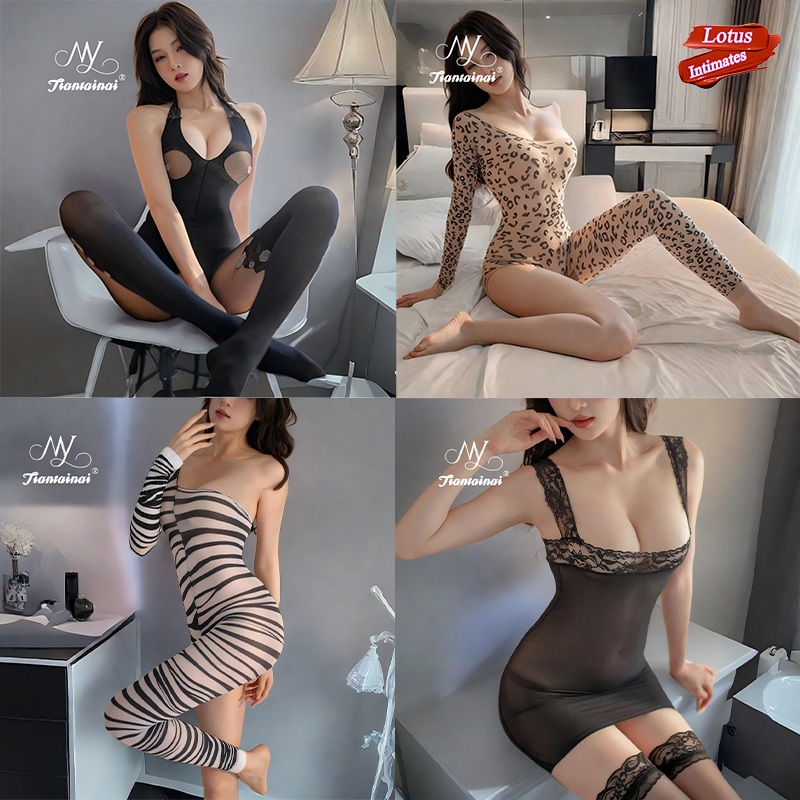 🔥จัดส่งตลอด 24 ชั่วโมง🔥 ชุดบอดี้สูทเซ็กซี่ ชุดบอดี้สูทลูกไม้  ชุดตาข่ายเต็มตัว ชุดบันนี่คอสเพลย์ ชุดอ่อยแฟน