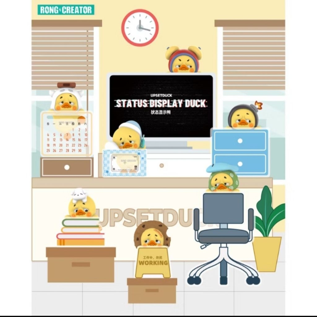 (สินค้าพร้อมส่ง!!!🇹🇭)✨️✨️Upsetduck Status Display Duck Blindbox(ที่เกาะโทรศัพท์/โน๊ตบุ๊ค) ของแท้💯 สิ