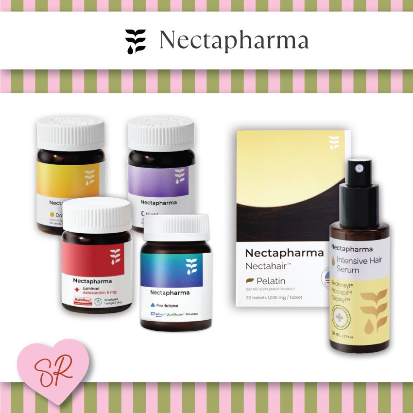 Nectapharma Luminari Astaxanthin 6mg /Day/ Night/Pearl/Intensive Hair Serum/Nectahair Pelatin Necta