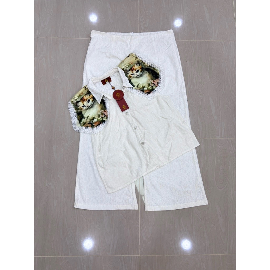 ชุดเซทขายาวงานป้าย QEEN