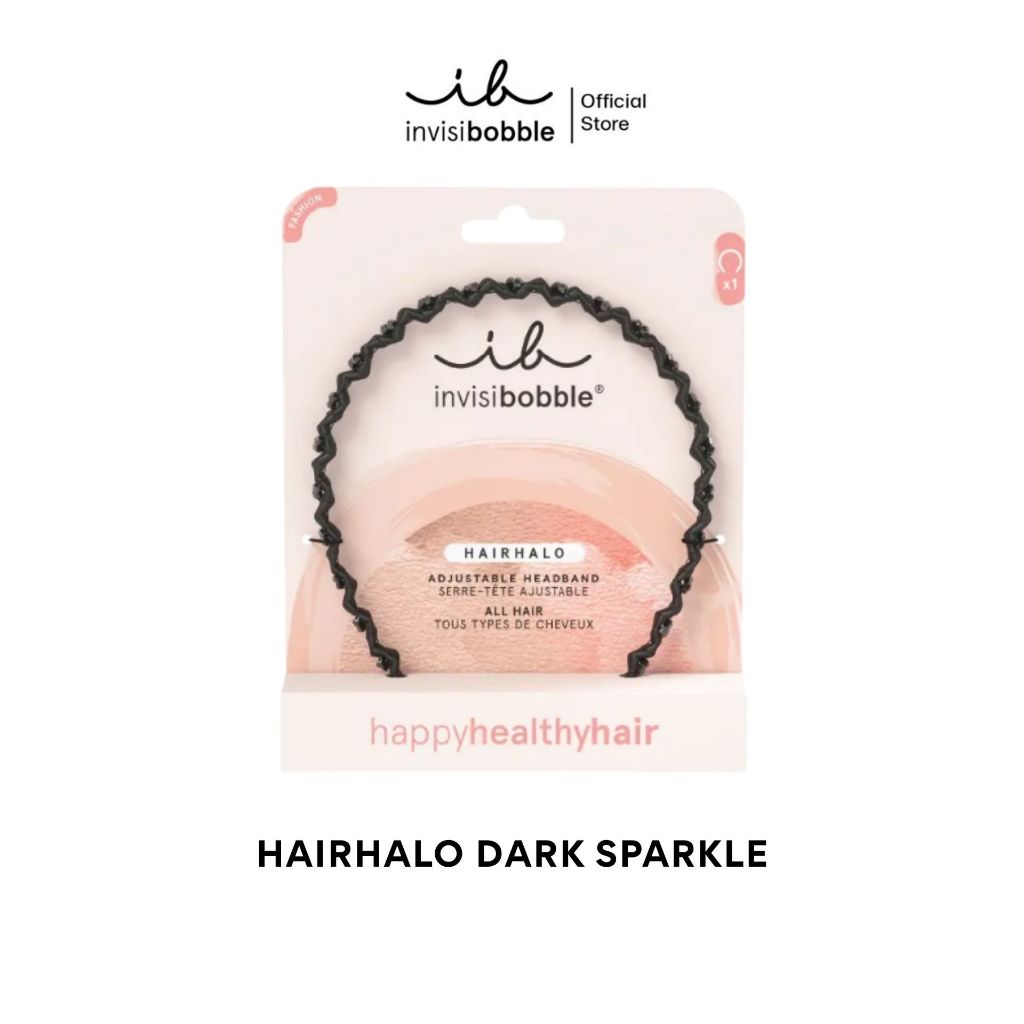 invisibobble ที่คาดผม ผมไม่เป็นรอย รุ่น Hairhalo สี Dark Sparkle (1 กล่องบรรจุ 1 ชิ้น)