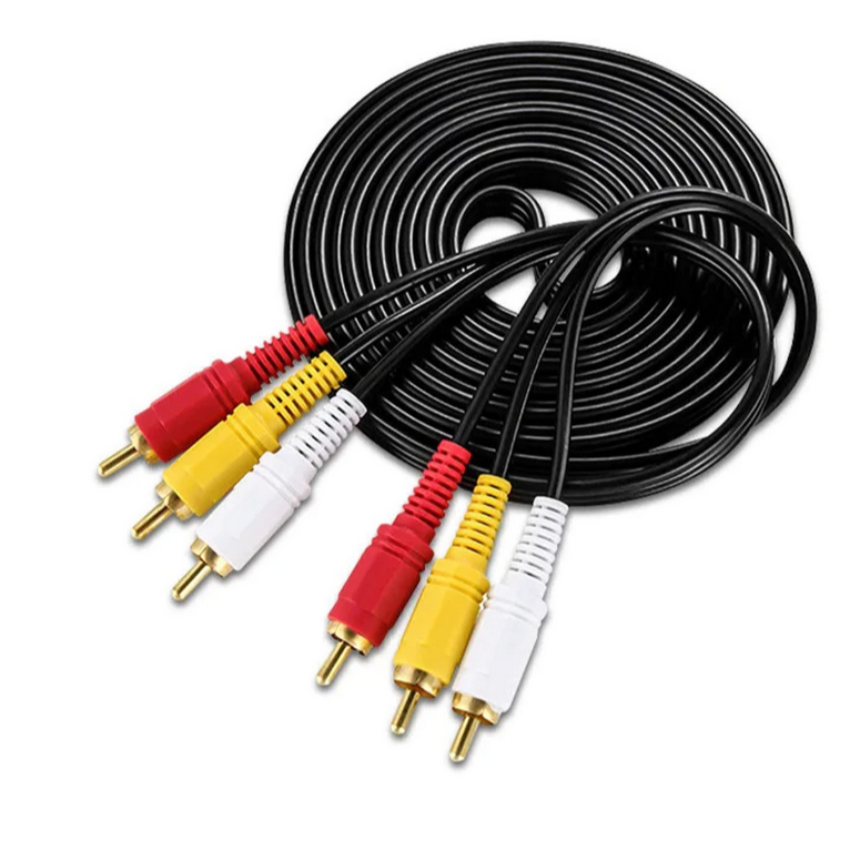 สาย RCA ต่อเสียงเข้าลำโพง RCA 3หัว ออก 3หัว Glink Cable Sound RCA-RCA รุ่น GLDC-003