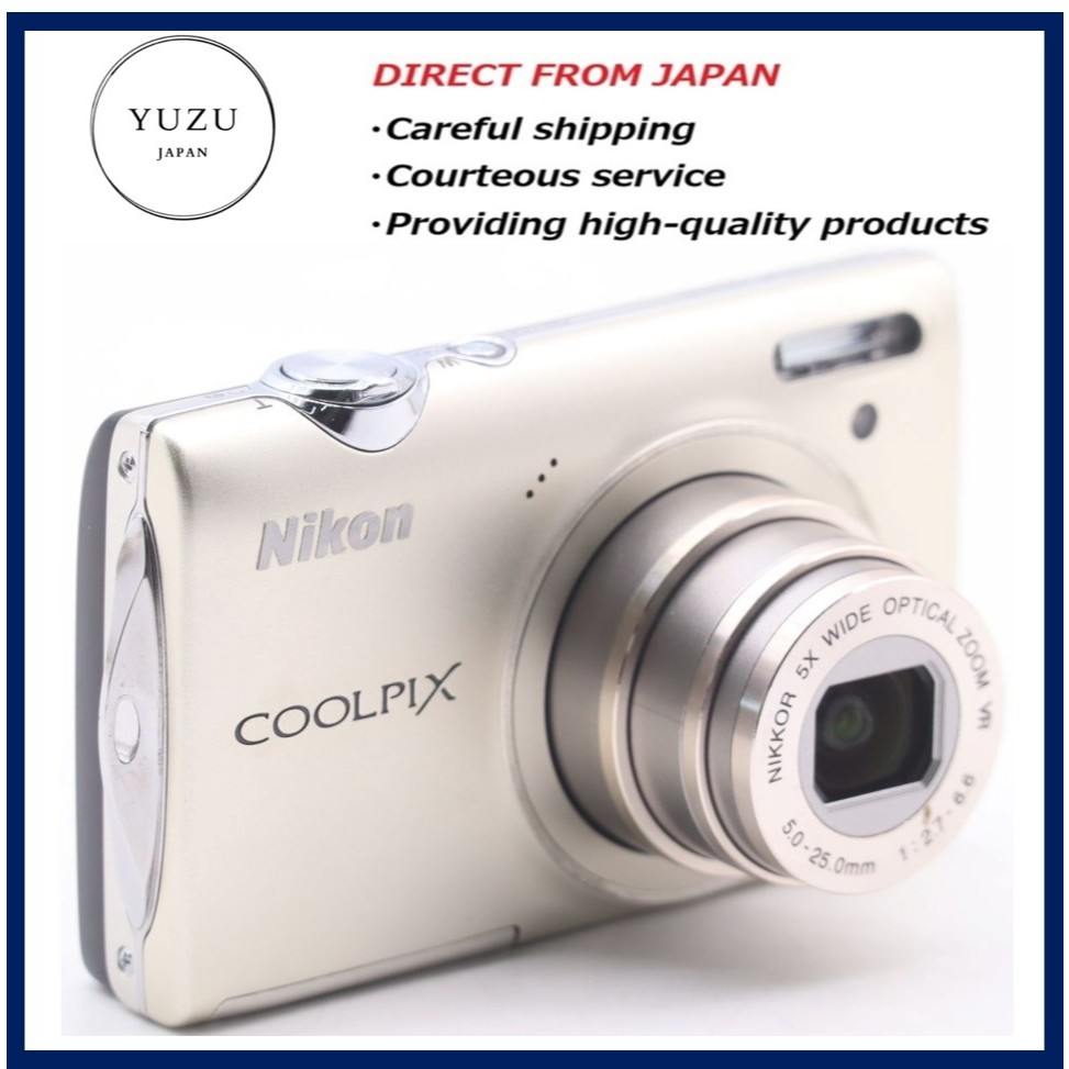 Pre-owned Product Nikon COOLPIX S5100 Warm Silver: Slim 12.2MP Digital Camera with 5x Optical Zoom, 