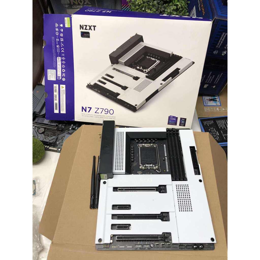 MAINBOARD (เมนบอร์ด) NZXT N7 Z790 (WHITE) (DDR5) (SOCKET LGA 1700) (ATX) ครบกล่อง ประกันร้าน