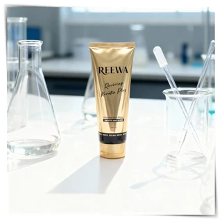 REEWA เคราตินสด กล่องดำ | ฟื้นผมเสียหนัก ผมช็อต ผมแห้งเสีย ให้กลับมานุ่มลื่นเหมือนทำซาลอน 100g