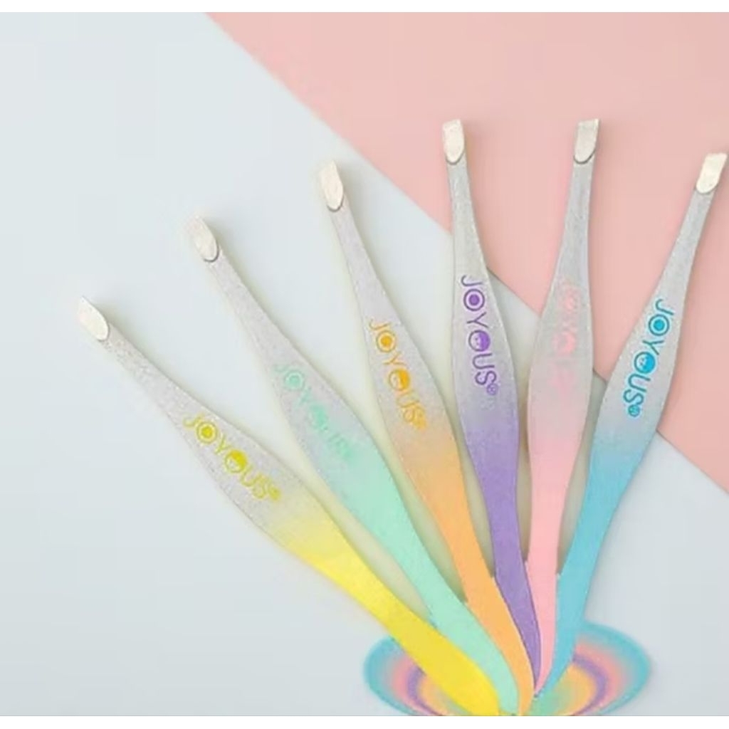 1 ด้าม แหนบ จอยอัส  Tweezers joyous ของแท้ หลากสี คม ทน จับสะดวกมือมาก อย่างดี ขายส่ง แหนบ แท้ ถอนขน