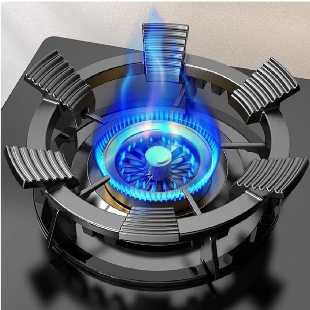 【ข้อเสนอ ที่ดี ที่สุด】ชุดเตาแก๊สหัวเตาทั่วไปครัว 6 เท้าชั้นวางกระทะกันลื่นเหมาะสำหรับหม้อทุกประเภท - รูปที่ 5