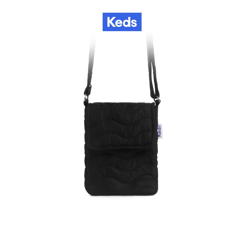 KEDS กระเป๋า รุ่น THE KEDS QUILT PHONE BAG สีดำ ( KF25ACB14003 )