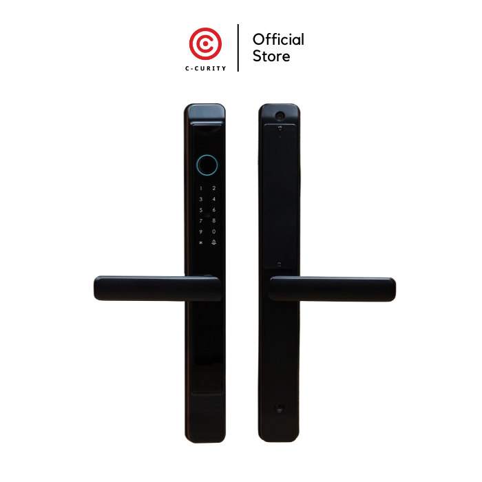 C-CURITY รุ่น DMB 5038 Waterproof Digital Door Lock กลอนประตูดิจิตอล ประตูอลูมิเนียม กันน้ำ 5 ระบบ Swing / ก้านโยก