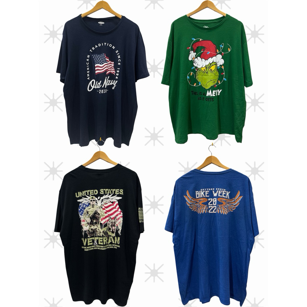 sell 📍เสื้อยืด โอเวอร์ไซส์ oversize Size 2XL อก 42”-56” งานมือสองเกรด A