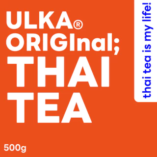 ULKA Thai Tea ชาไทยแท้ 100% สูตรใต้มาเลย์ พรีเมียม สีเข้ม หอมชัด ผงหยาบชงง่าย 500g ชงได้ทั้งร้อน เย็น ปั่น สูตรเข้มข้น