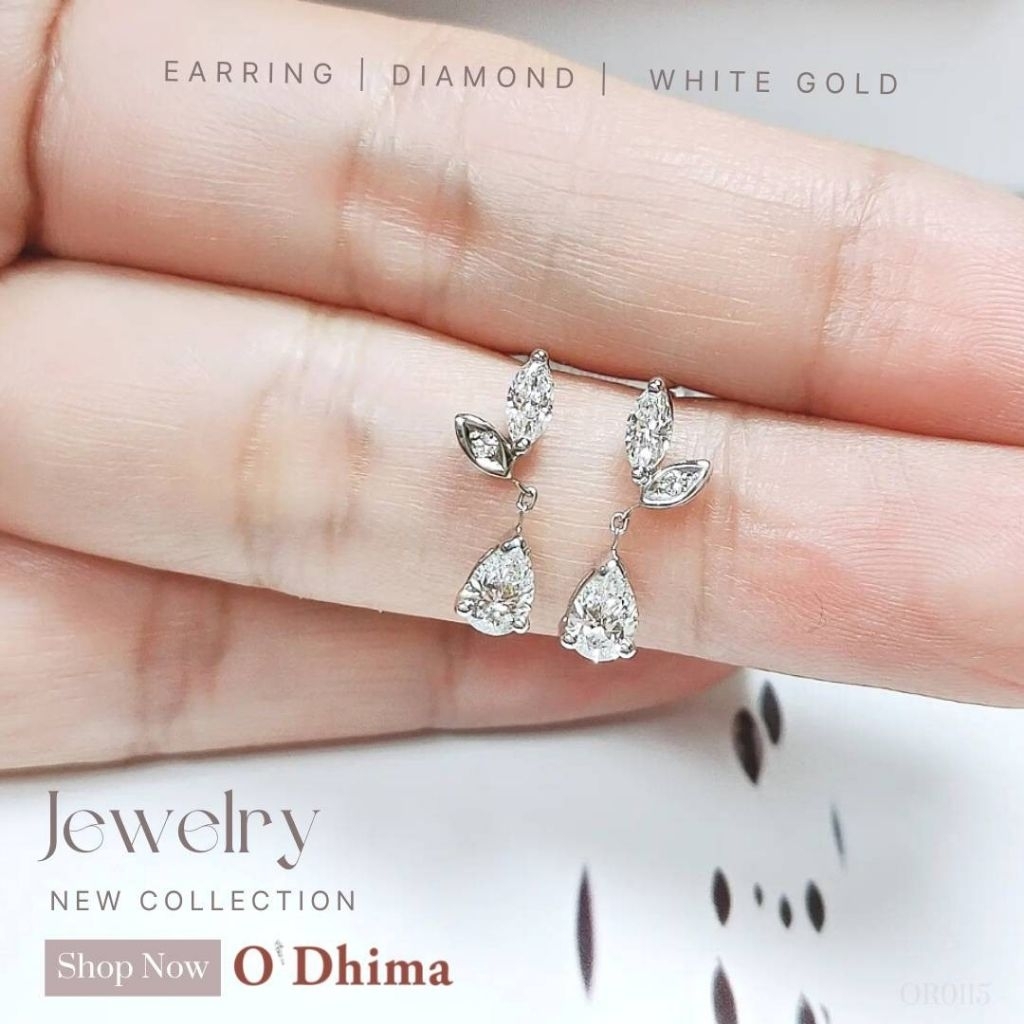 O'Dhima ต่างหูเพชรทองขาว18K
DPA 0.47ct.FG, VVS-VS

DMQ 0.20ct.FG, VVS-VS

DRD0.02ct.FG,VVS-VS

(OR01