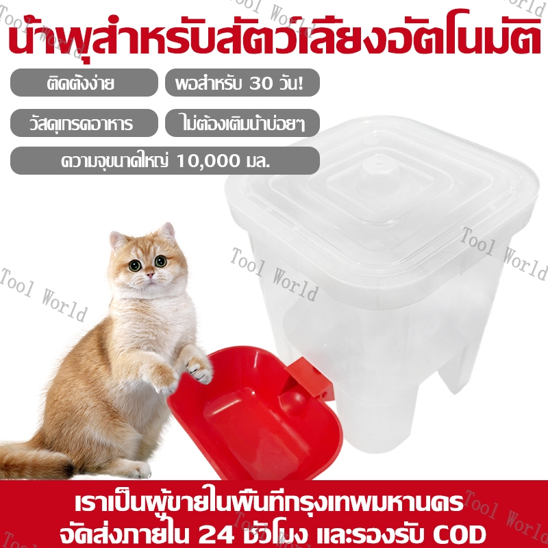 อัตโนมัติถังเก็บน้ําให้อาหารที่ถอดออกได้ จ่ายน้ําใสอัตโนมัติสุนัขเครื่องดื่มชาม เงียบ 3L ความจุขนาดใหญ่