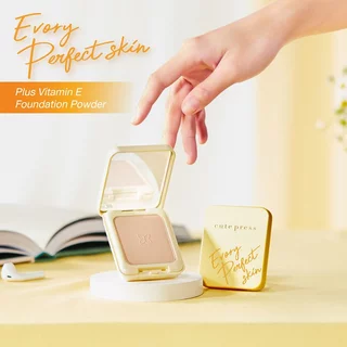 (สูตรใหม่/แพ็คเก็จใหม่) แป้งคิวเพรสอิเวอร์รี่เฟอร์เพ็ค Evory Perfect Skin Plus Vitamin 13 กรัม