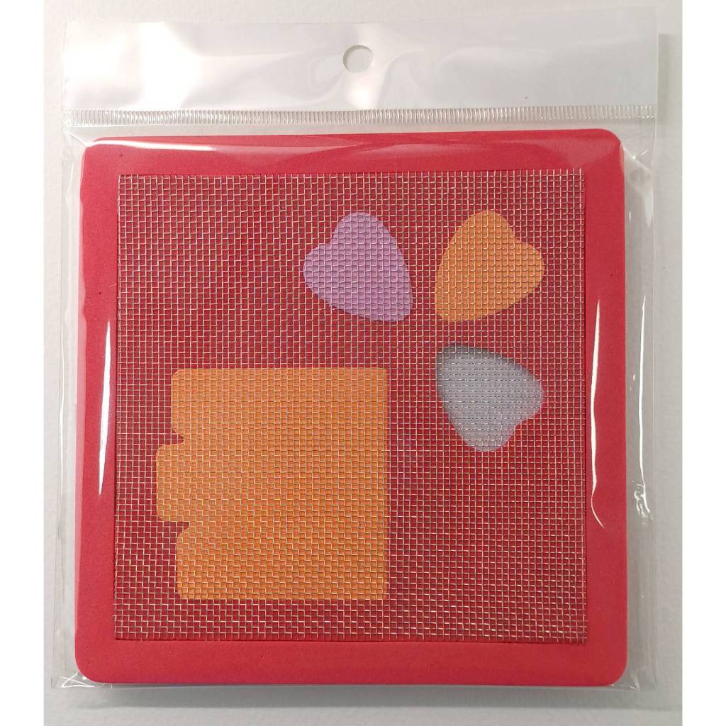 แผ่นซ่อมมุ้งลวดสำเร็จรูป ชนิดขาดกลางแผ่น ขนาด 12 x 12 cm.