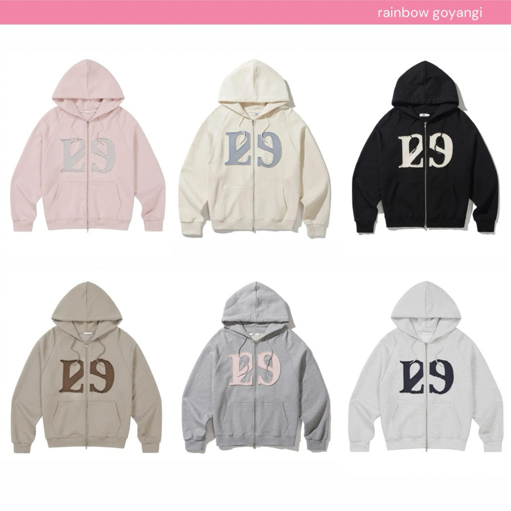 ILLIGO 129 Logo Patch Hoodie Zip Up 🎀🧸