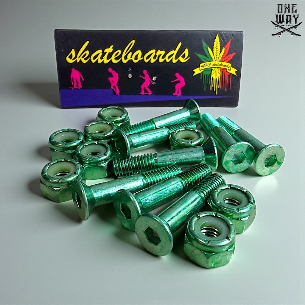 Maple Hardware Skateboard | ชุดน็อตยึดทรัคสเก็ตบอร์ดเมเปิ้ล ราคา ถูกที่สุด ดีลบีเคเค แกลเลอรีภาพที่ 8