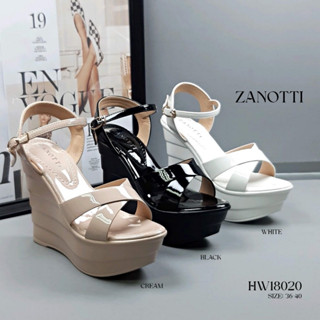 💕รองเท้าส้นตึก สูง 5 นิ้ว เสริมหน้า 2 นิ้ว เคลือบพียู น้ำหนั…