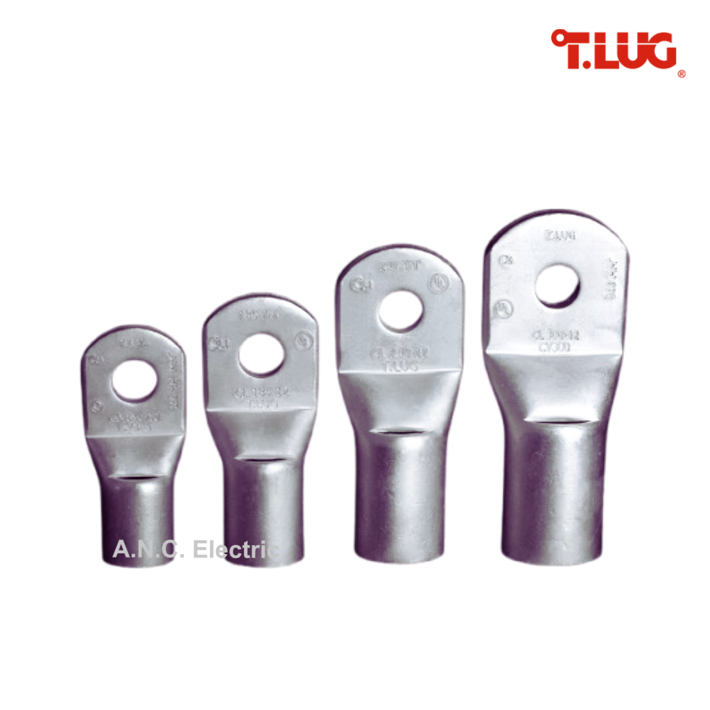 T.LUG  หางปลาทรงยุโรป หางปลาสายไฟ ทองแดง หางปลากลม CL10-6 CL10-8 CL16-8 CL25-8 CL35-8 CL50-10 (แพ็ค 