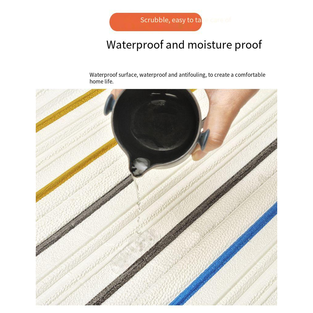 สติ๊กเกอร์ขอบบัวกันน้ําแบบมีกาวในตัวสําหรับมุมผนังเว้า ขอบบัว 3มิติ ขอบบัวติดผนังกาวในตัว คิ้วบัวติดผนัง 3มิติมีกาวในตัว - รูปที่ 5