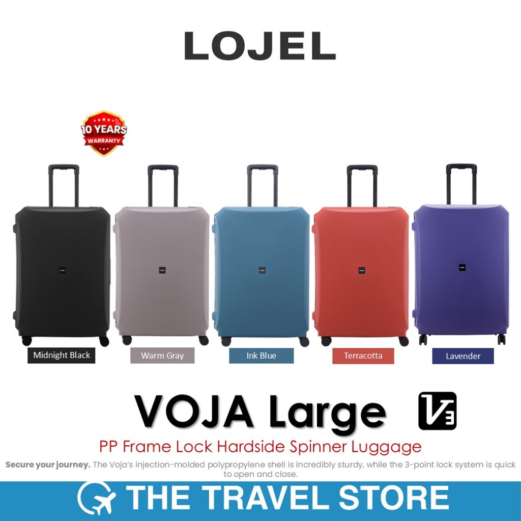 Lojel VOJA Large PP Frame Lock Hardside Spinner Luggage 30" กระเป๋าเดินทาง รับประกัน 10 ปี*