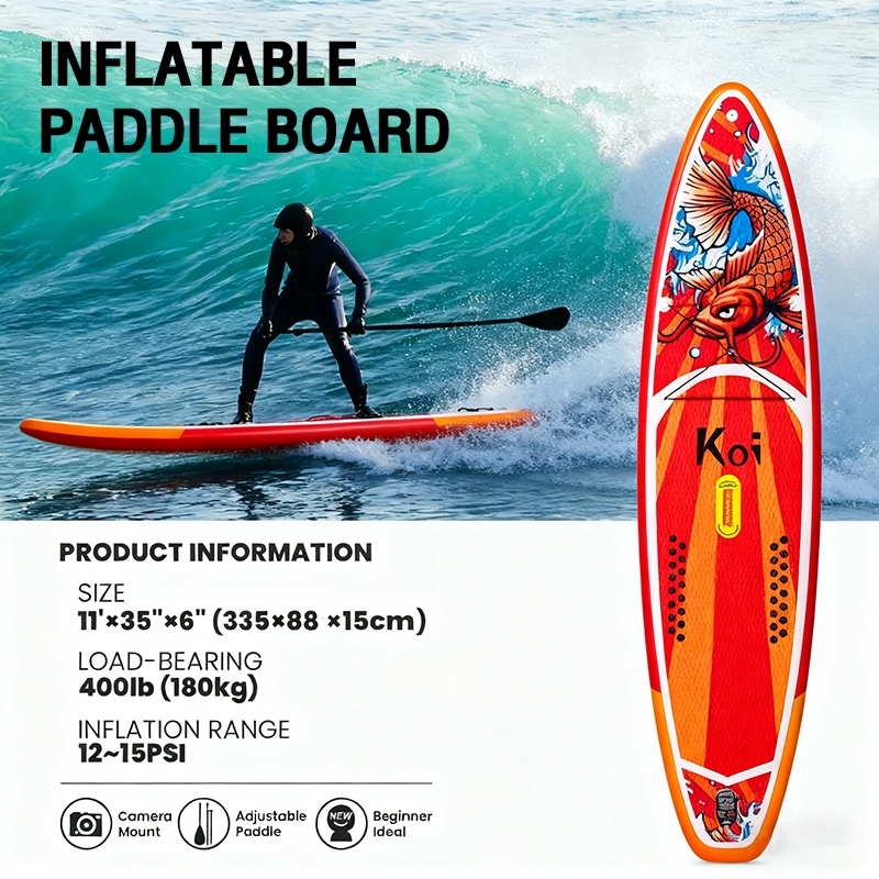 Inflatable Paddle Board Stand Up Paddleboards for Adults SUP with Premium Accessories Pump