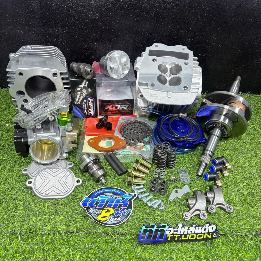 ฝา+เสื้อ W125iบังลม+แคมเต้าหู้HPR ลูก KDR ชัก5/7 ขนาดลูก 56/57/59/66/67/68มิล 4วาล์ว[พร้อมส่ง]