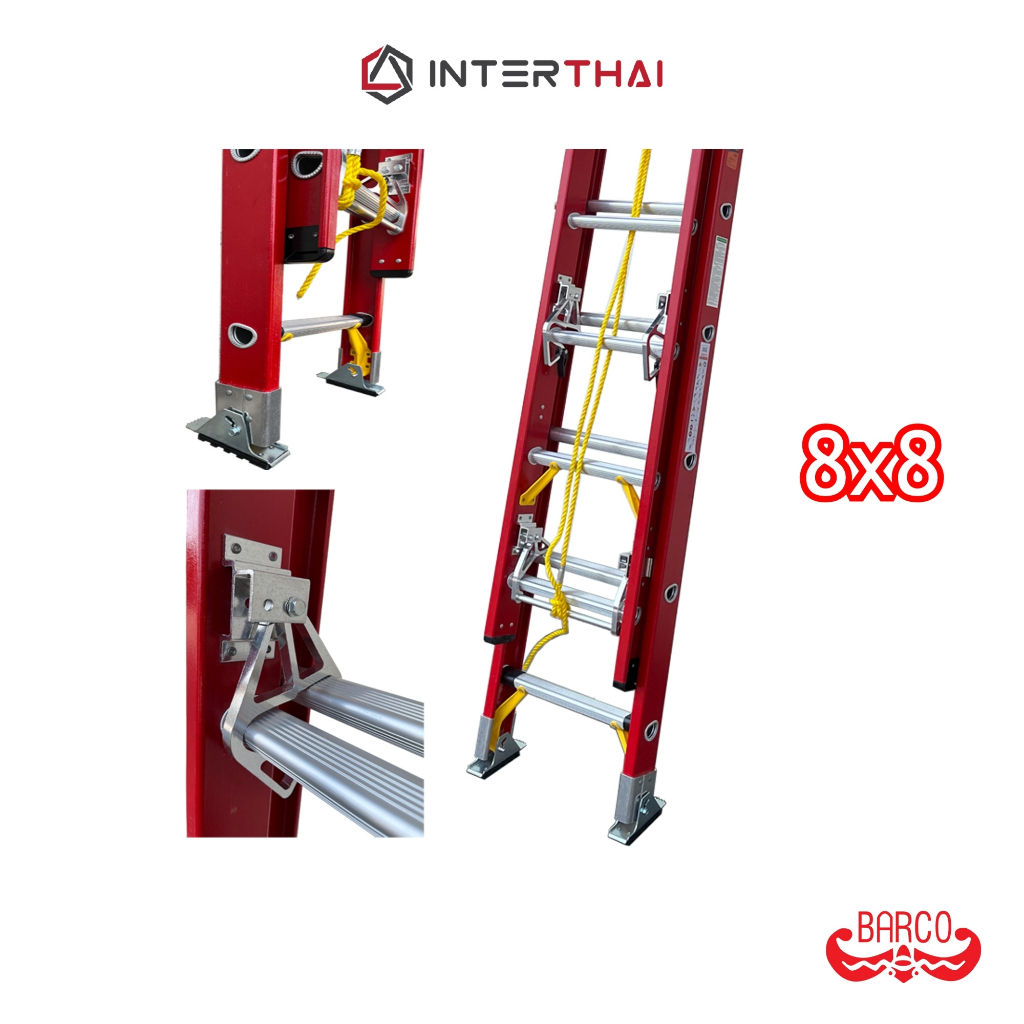 BARCO บันไดเลื่อนไฟเบอร์กลาส 8x8 ฟุต