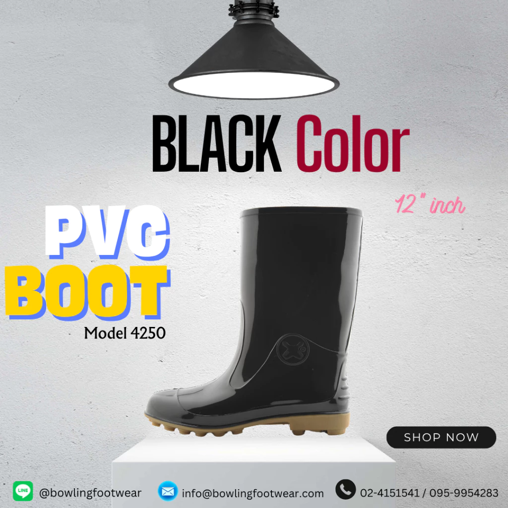 รองเท้าบูทกันน้ำกันลื่นกันสารเคมี รุ่น 4200 สีดำ thumbnail 3