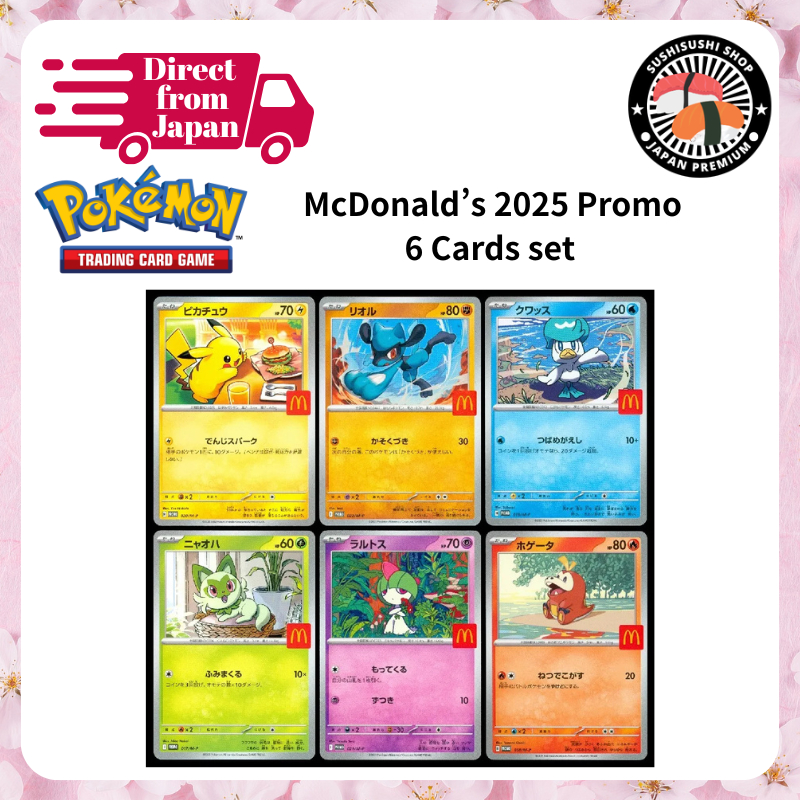 [Pokémon Card Game] McDonald’s 2025 Promo Set – 6 Cards – Direct From JAPAN