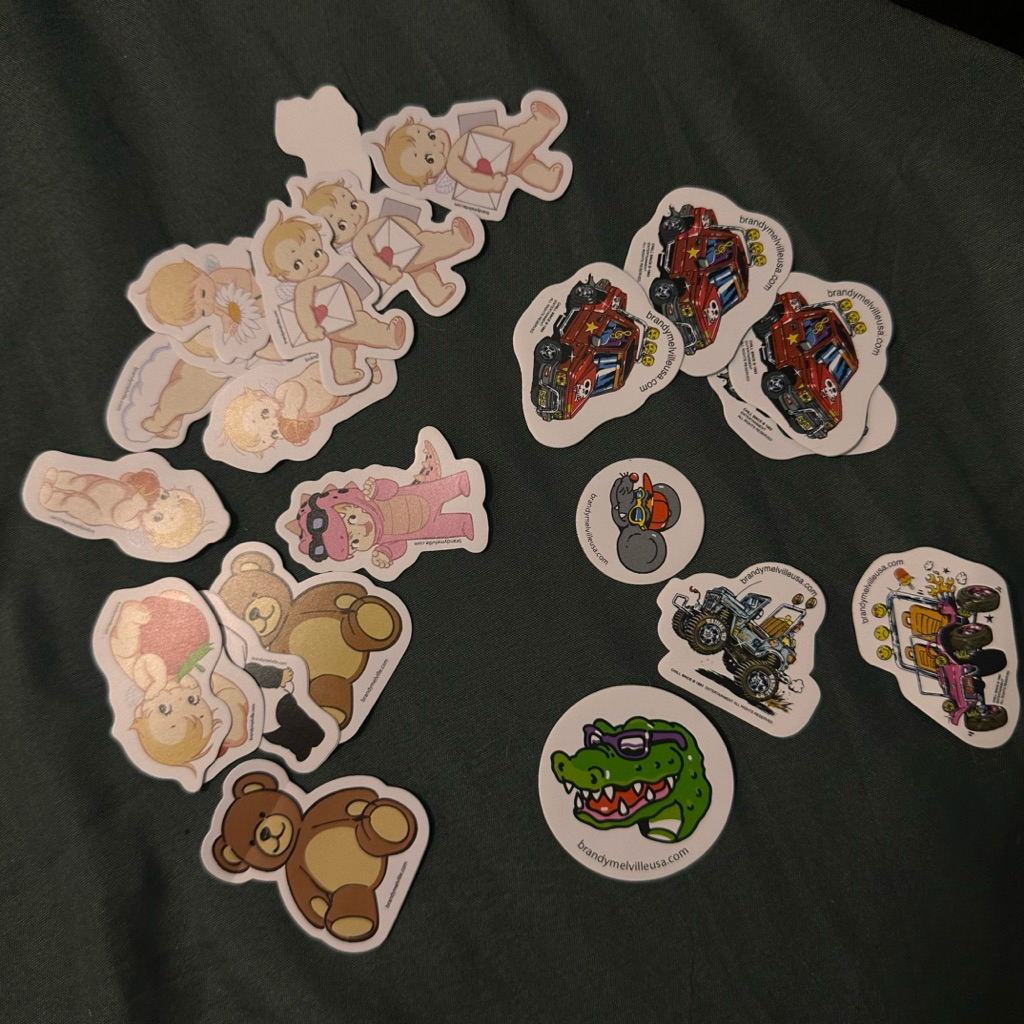 สติ้กเกอร์ sticker Brandy melville 🍓 ของแท้ ส่งไวสุด 🇺🇸