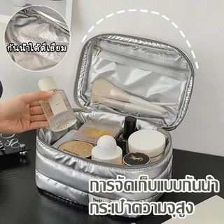 กระเป๋าเครื่องสำอาง แบบพกพา ค์นุ่มนิ่ม อเนกประสงค์ ความจุขนาดใหญ่ กันน้ำ